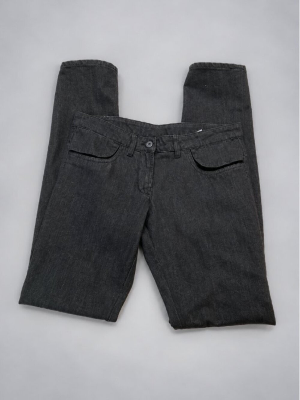 MM6 Maison Martin Margiela Black Skinny Jeans Size 44 US 8 Designer Denim